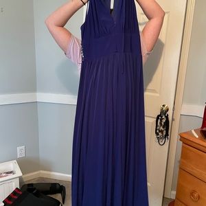 Prom dress, navy floor length